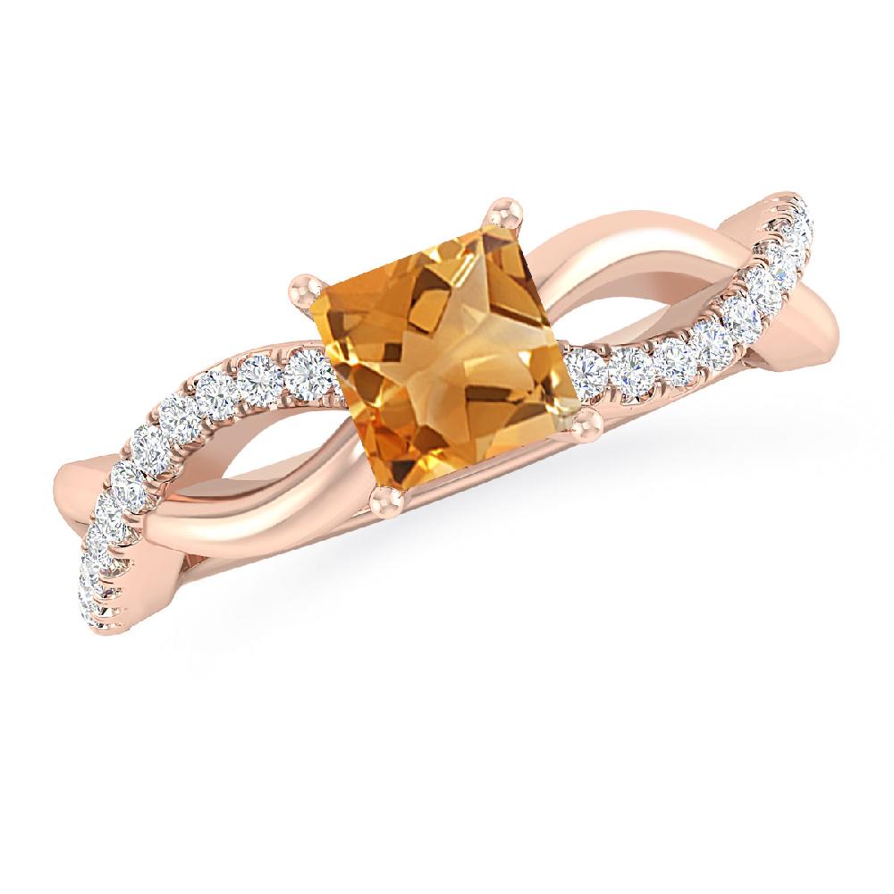 Rose Gold - Citrine