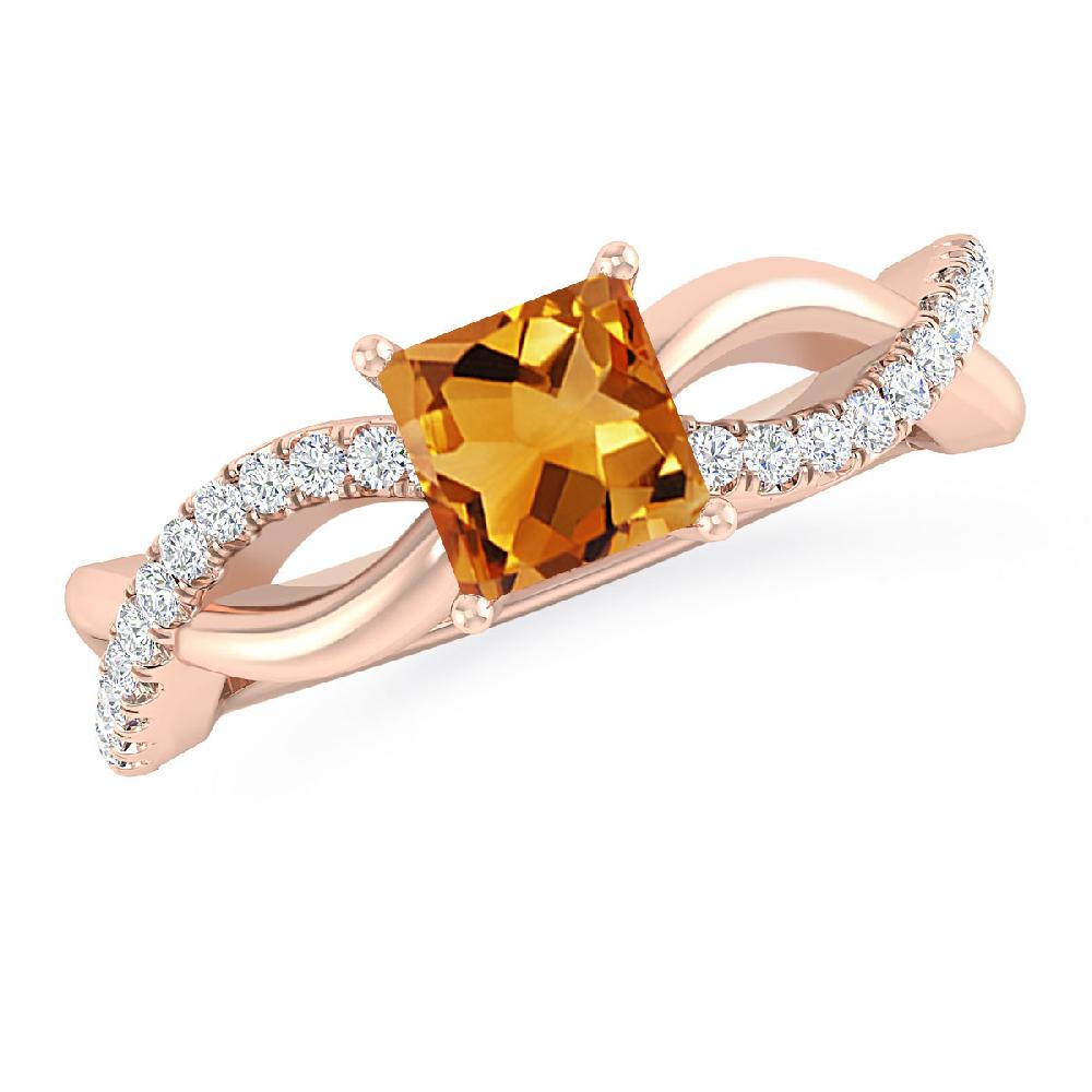 Rose Gold - Citrine