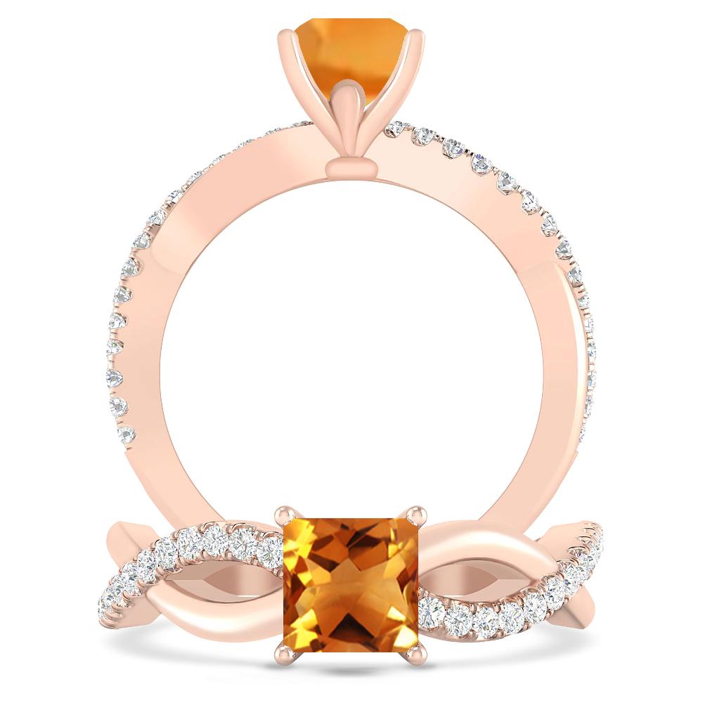 Rose Gold - Citrine