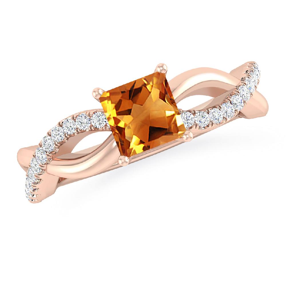 Rose Gold - Citrine