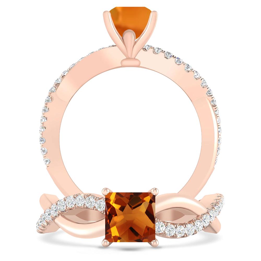 Rose Gold - Citrine