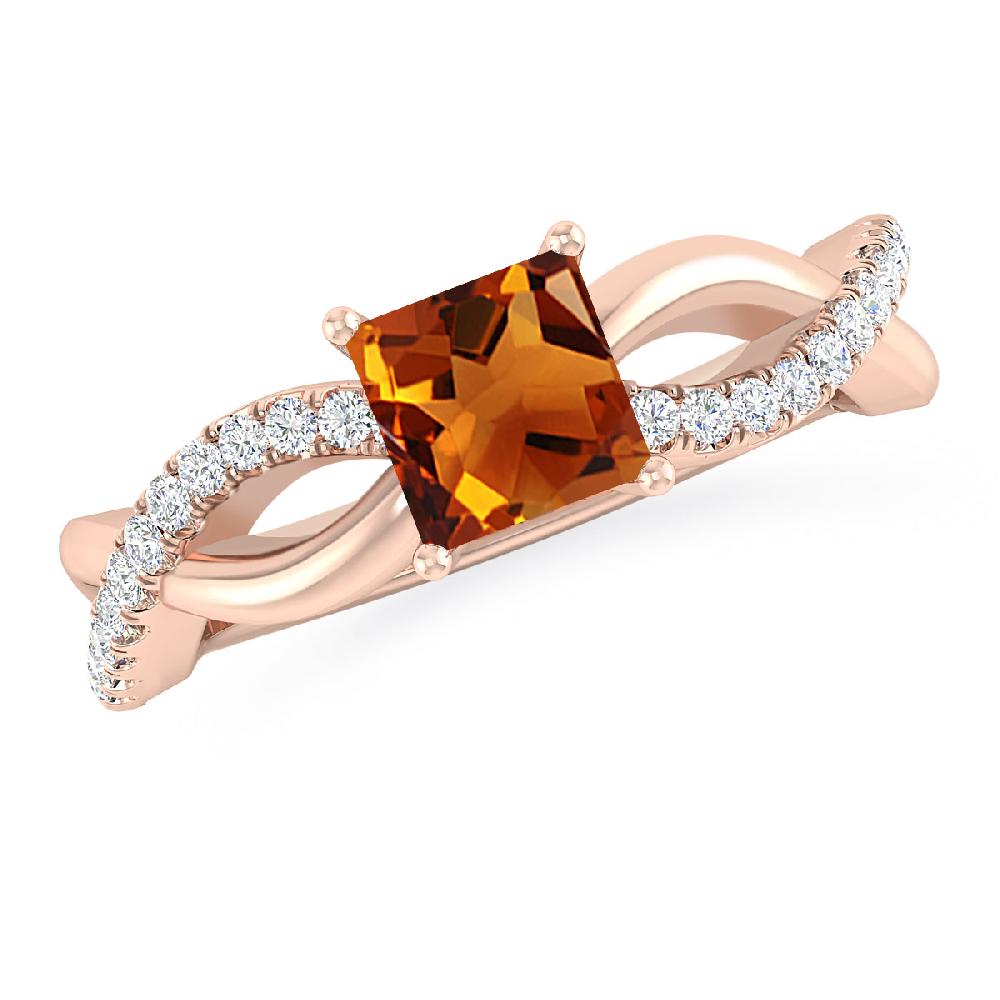 Rose Gold - Citrine