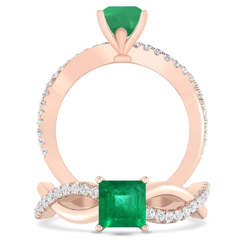 Rose Gold - Emerald