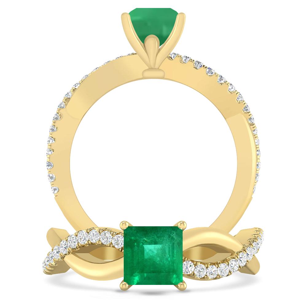 Yellow Gold - Emerald