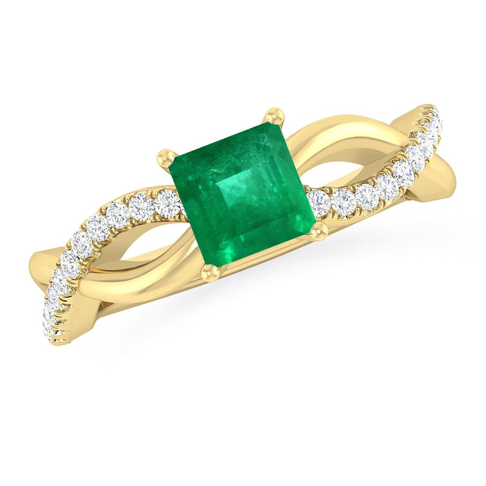 Yellow Gold - Emerald