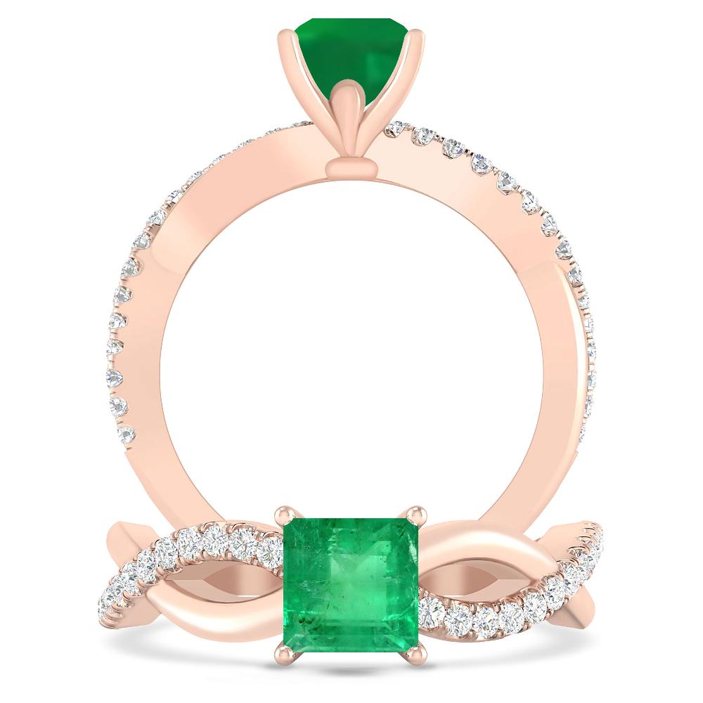 Rose Gold - Emerald