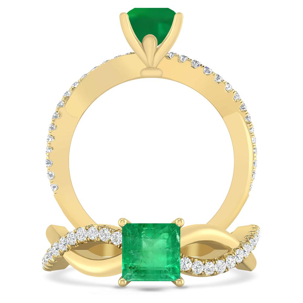 Yellow Gold - Emerald