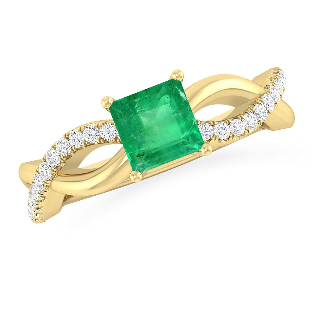 Yellow Gold - Emerald