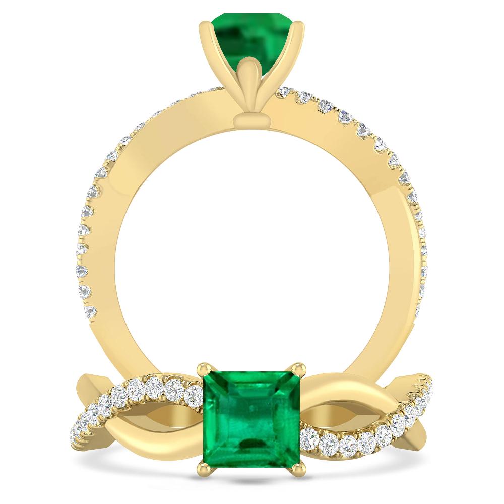 Yellow Gold - Emerald