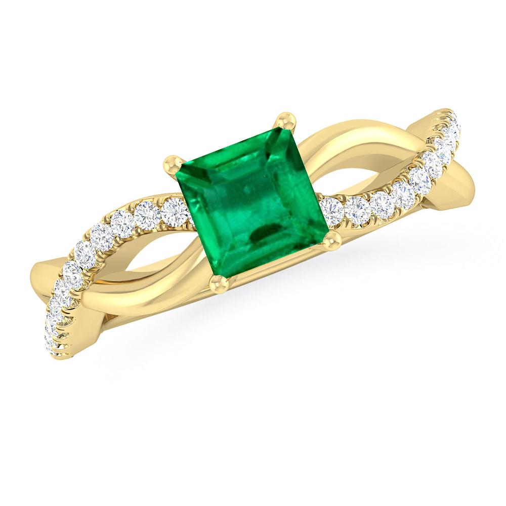 Yellow Gold - Emerald