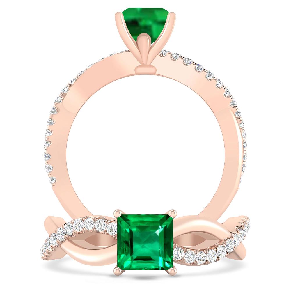 Rose Gold - Emerald