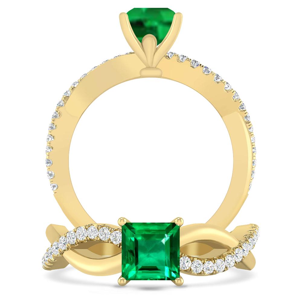 Yellow Gold - Emerald