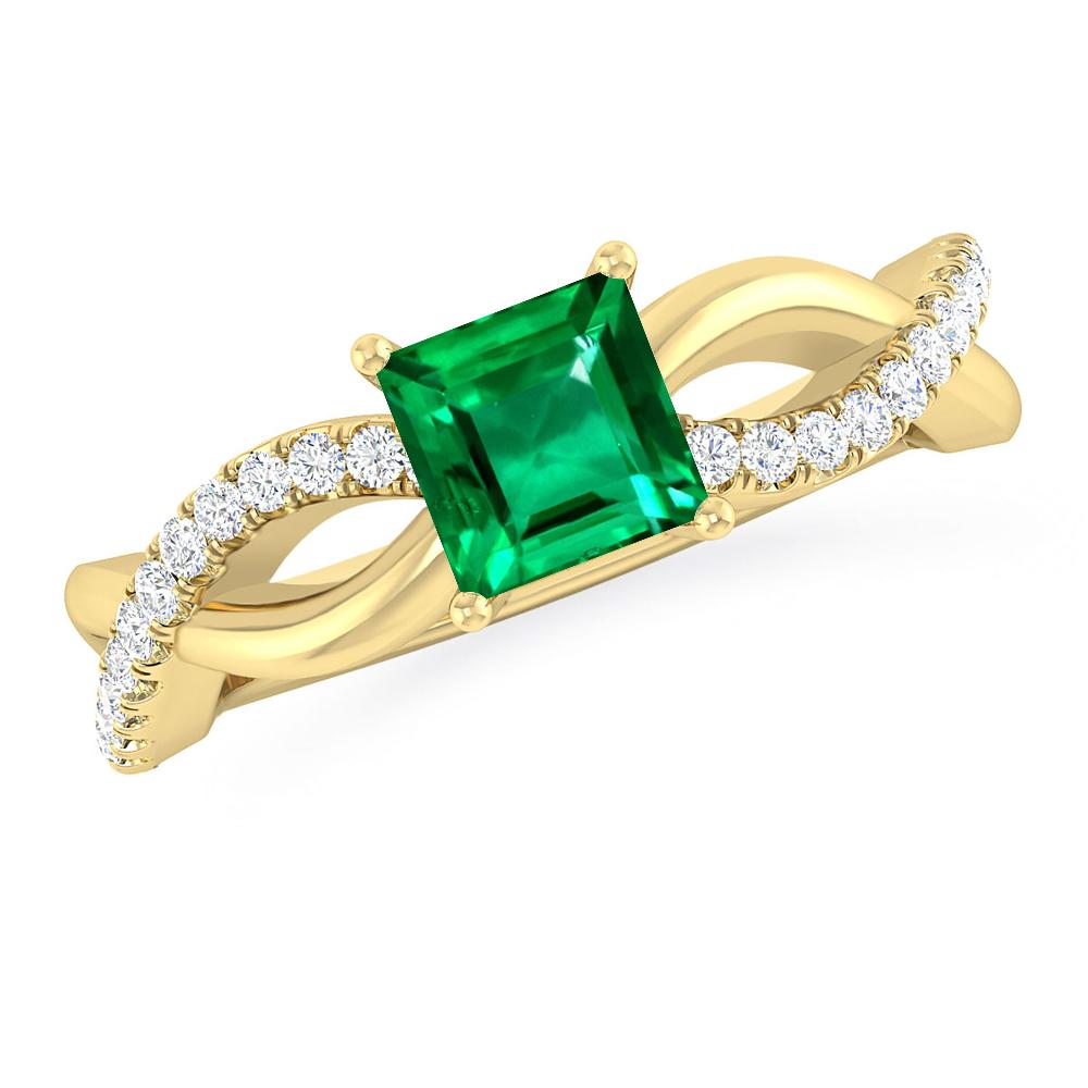 Yellow Gold - Emerald