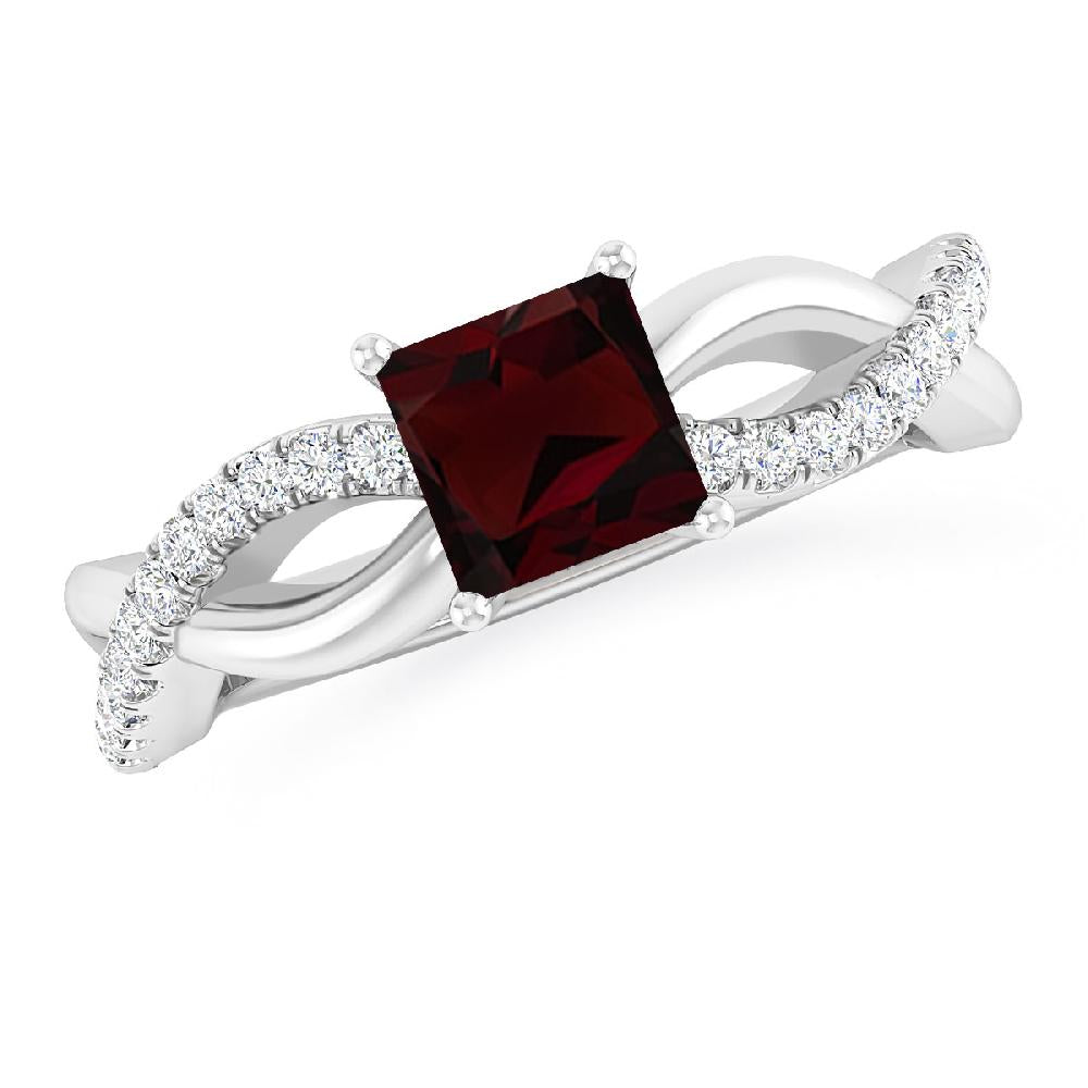 White Gold - Garnet