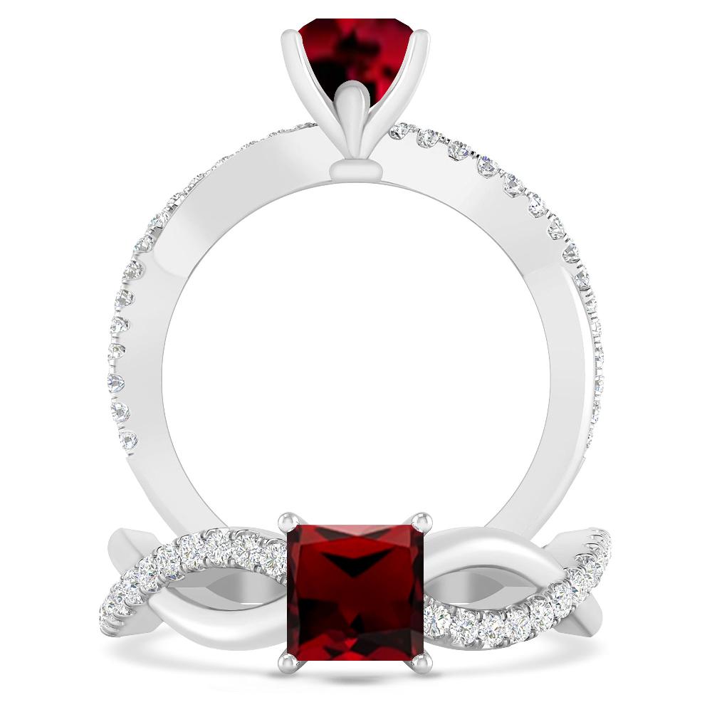 White Gold - Garnet