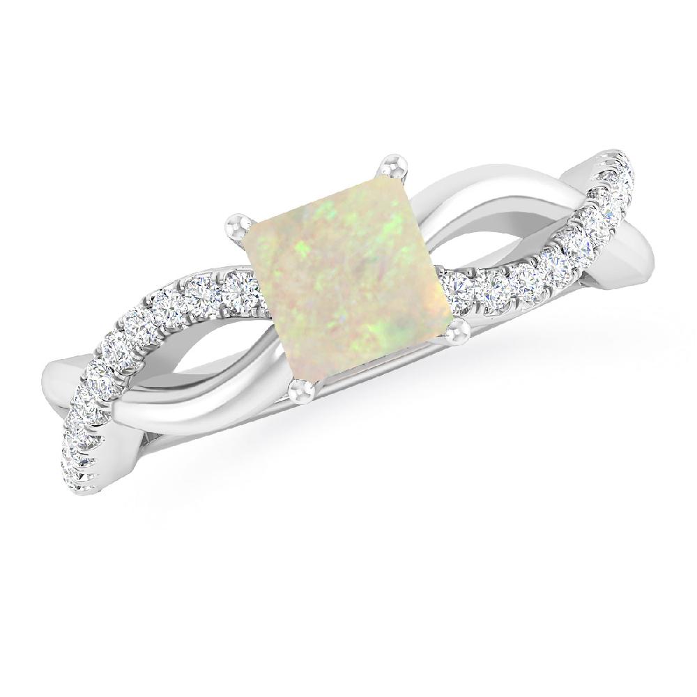 White Gold - Opal