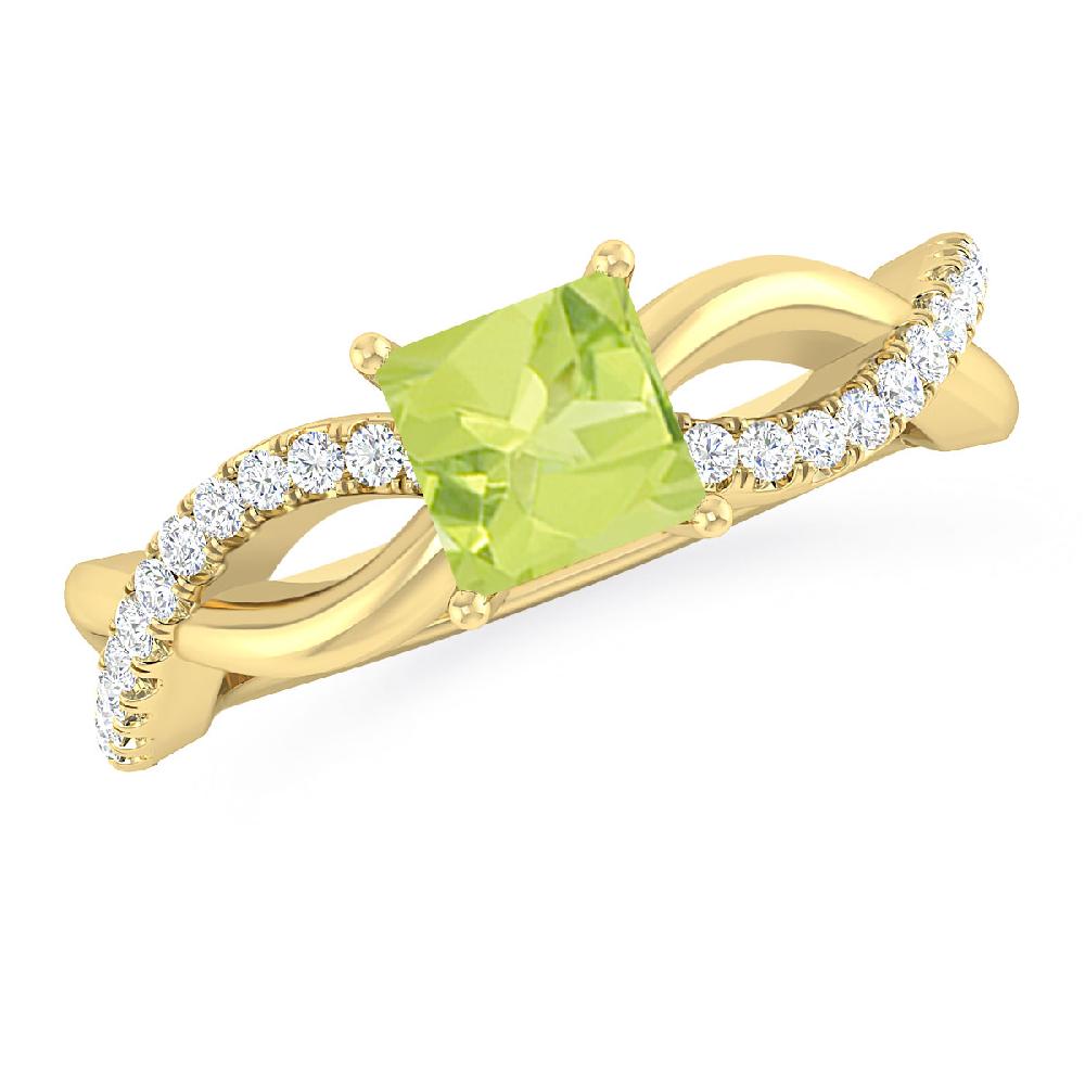 Yellow Gold - Peridot