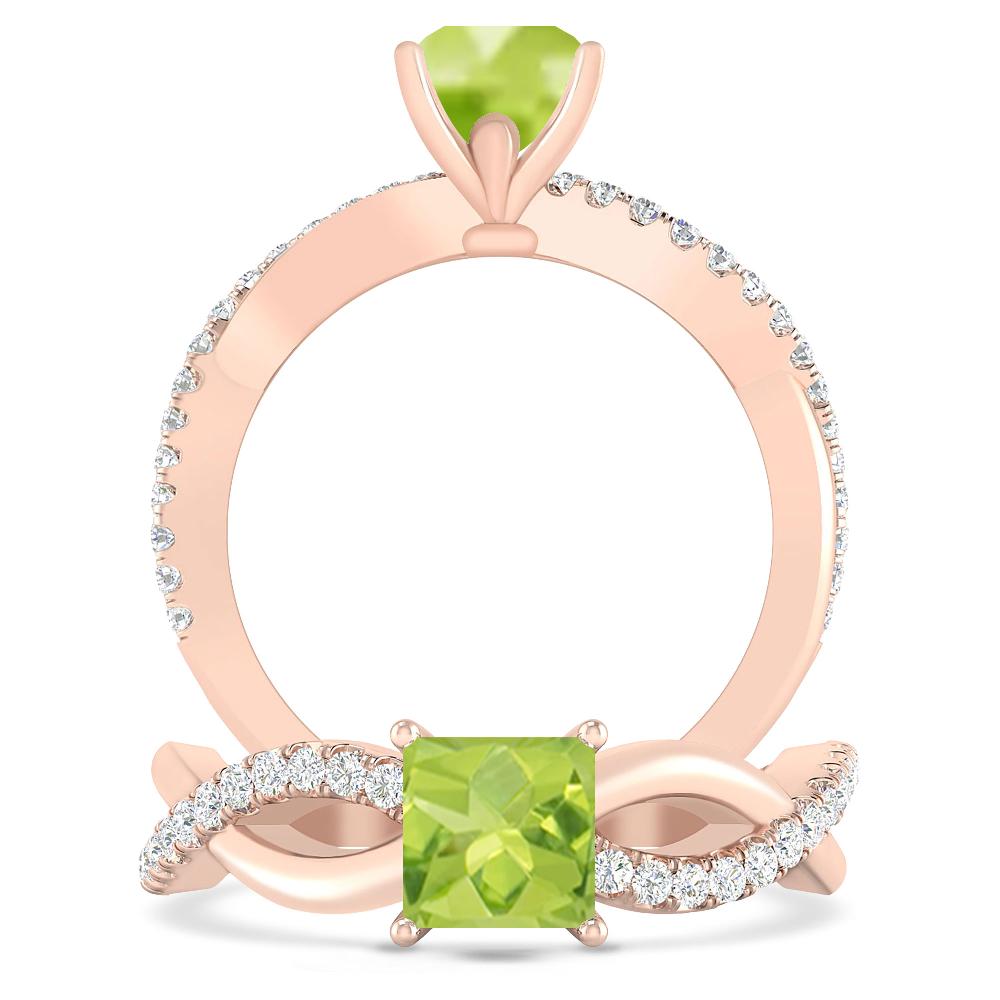 Rose Gold - Peridot