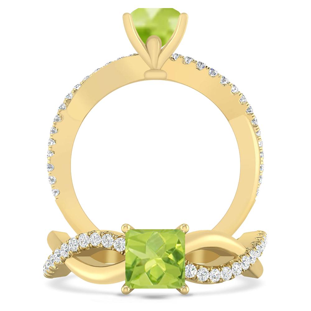 Yellow Gold - Peridot