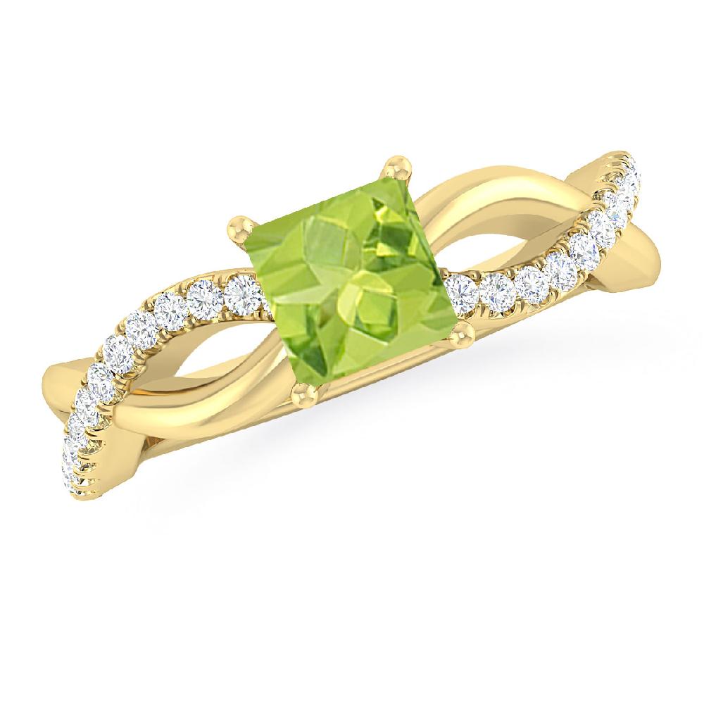 Yellow Gold - Peridot