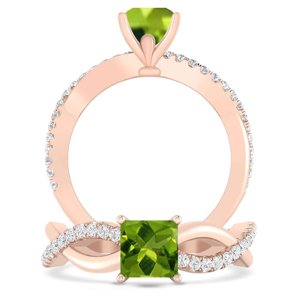 Rose Gold - Peridot