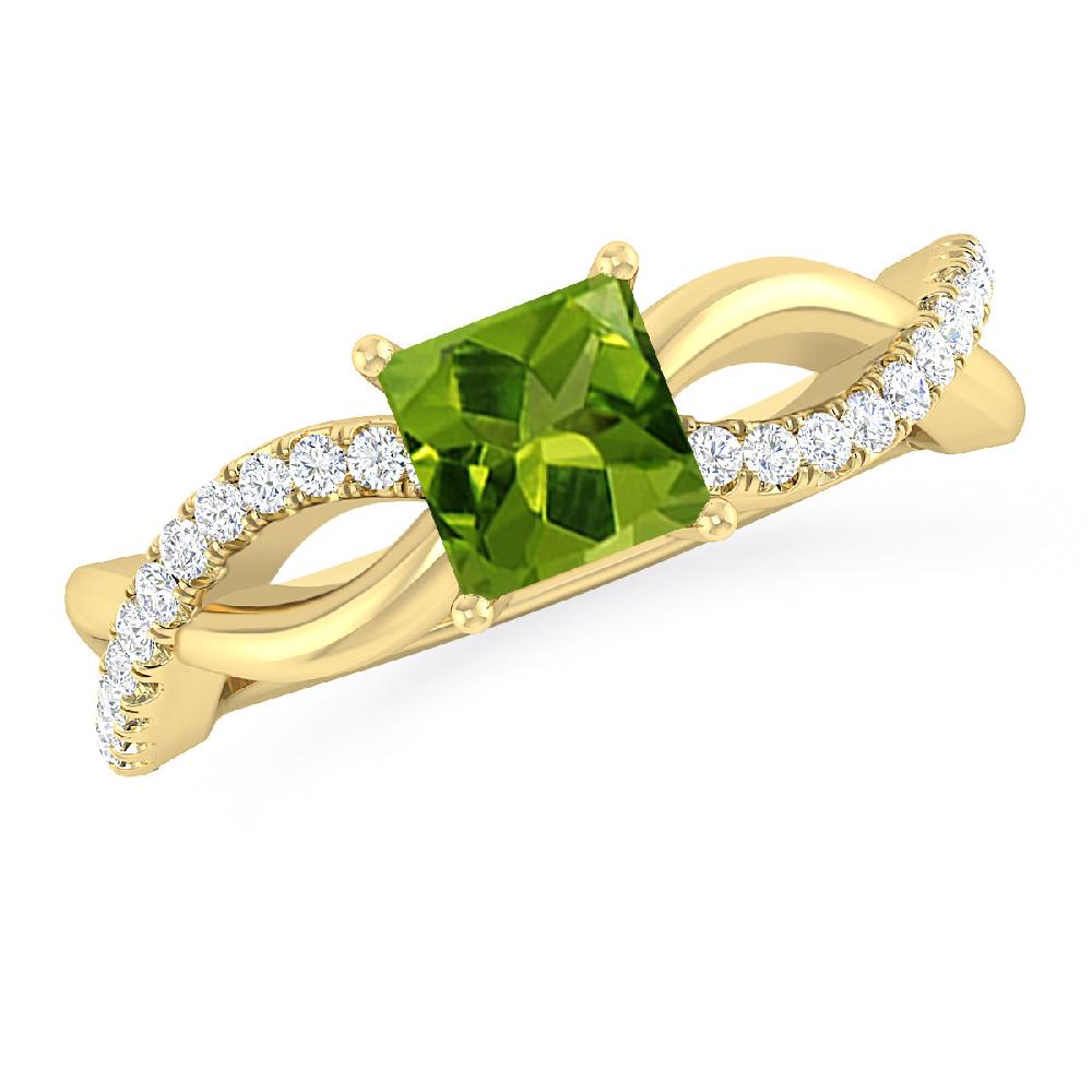 Yellow Gold - Peridot