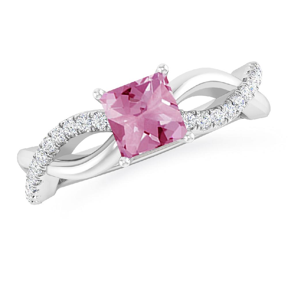 White Gold - Pink Tourmaline