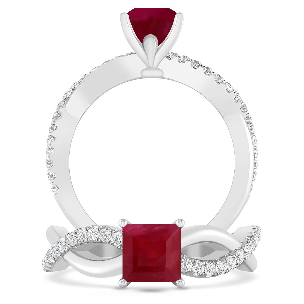 White Gold - Ruby