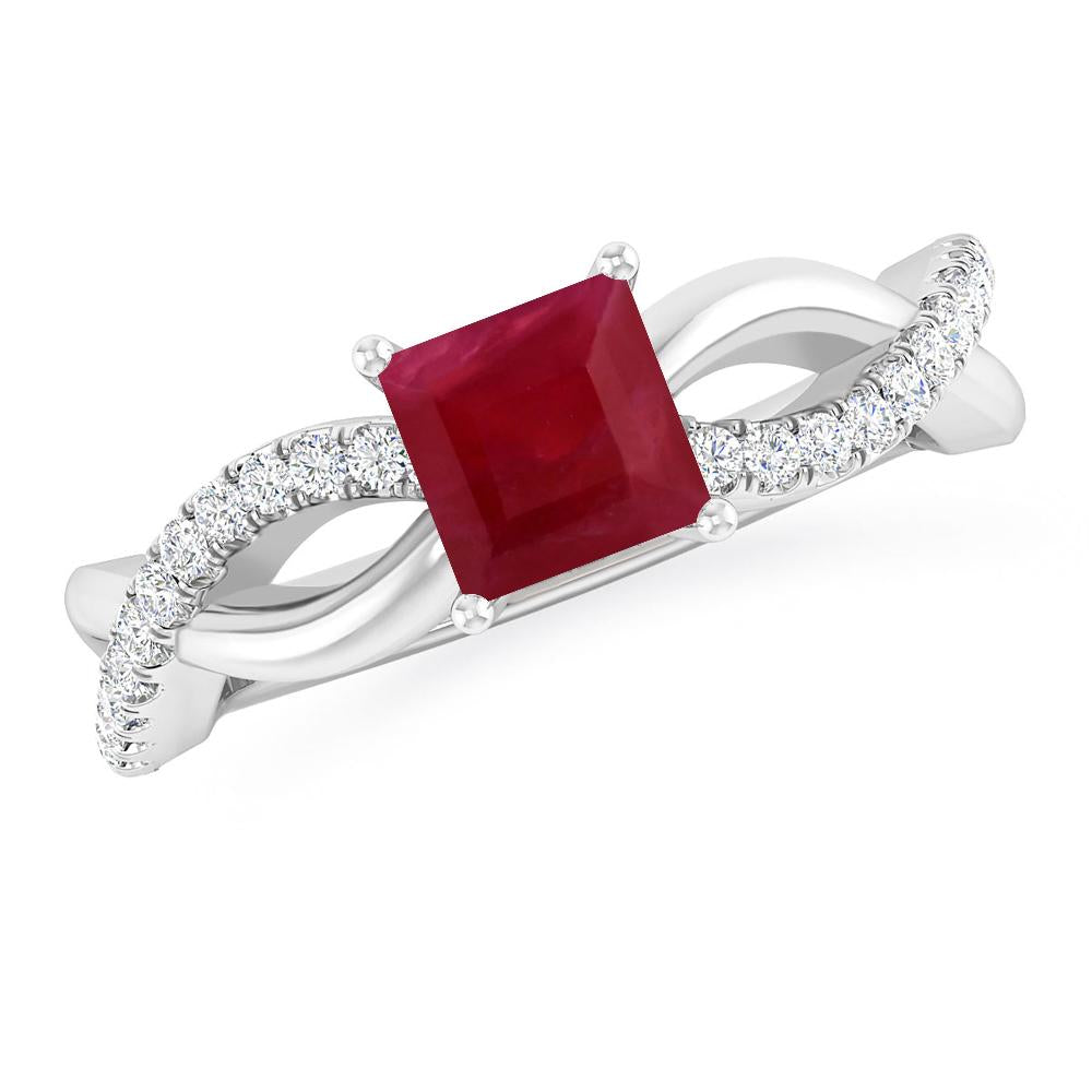 White Gold - Ruby