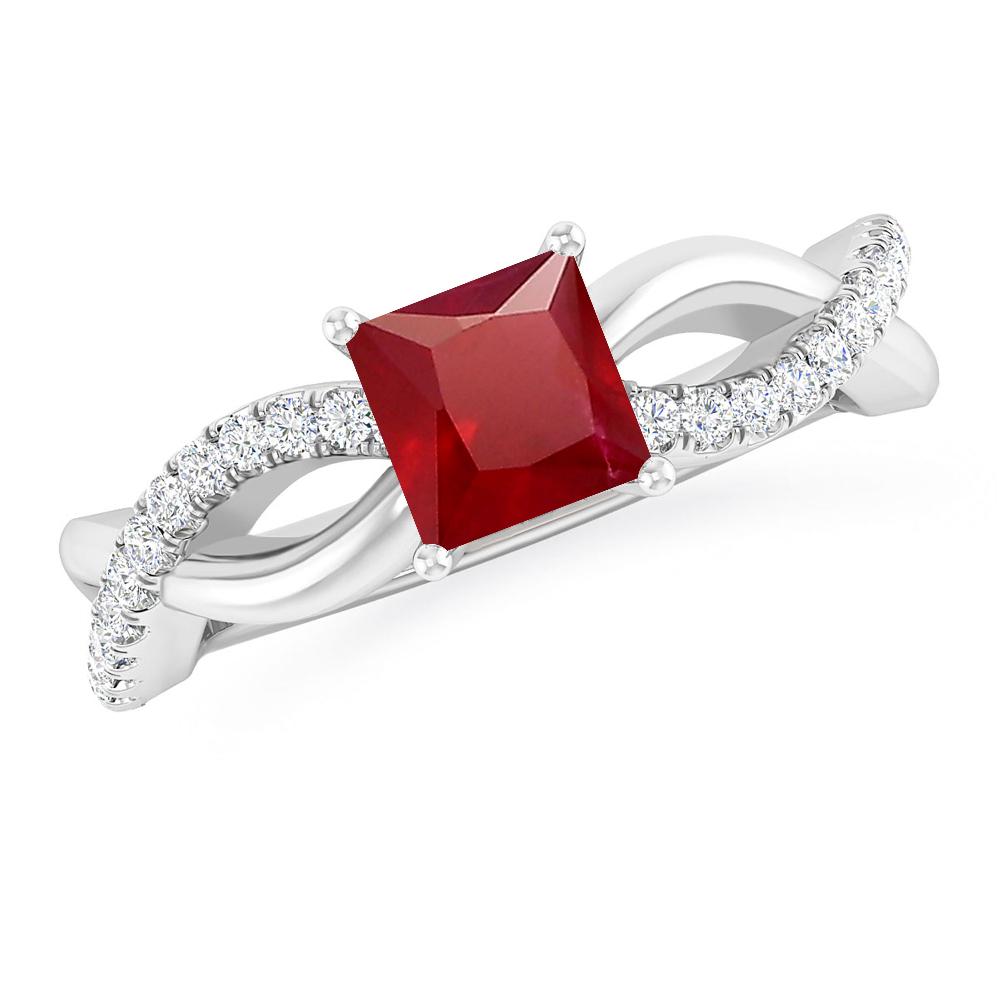 White Gold - Ruby