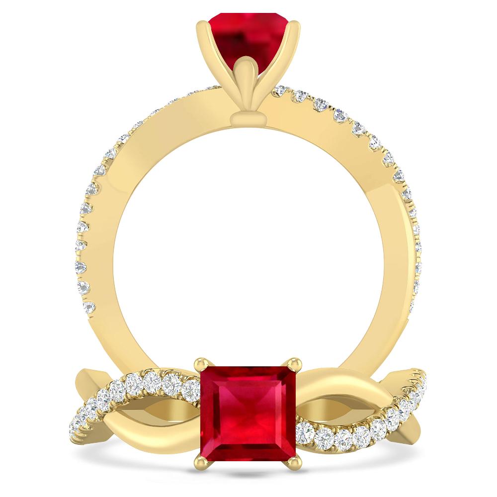 Yellow Gold - Ruby