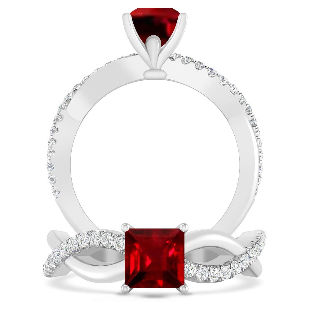 White Gold - Ruby