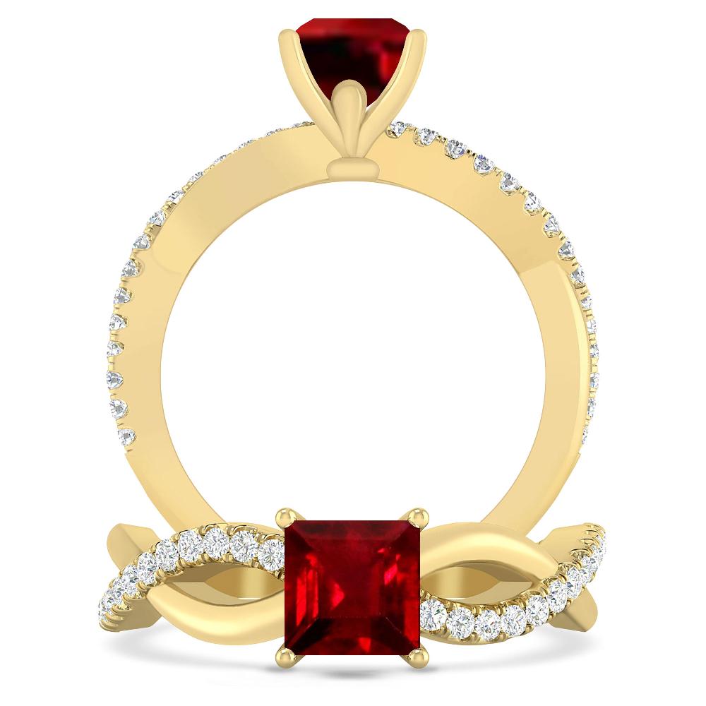 Yellow Gold - Ruby