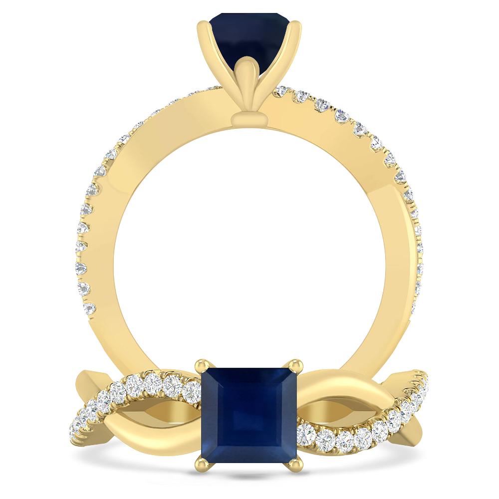 Yellow Gold - Sapphire