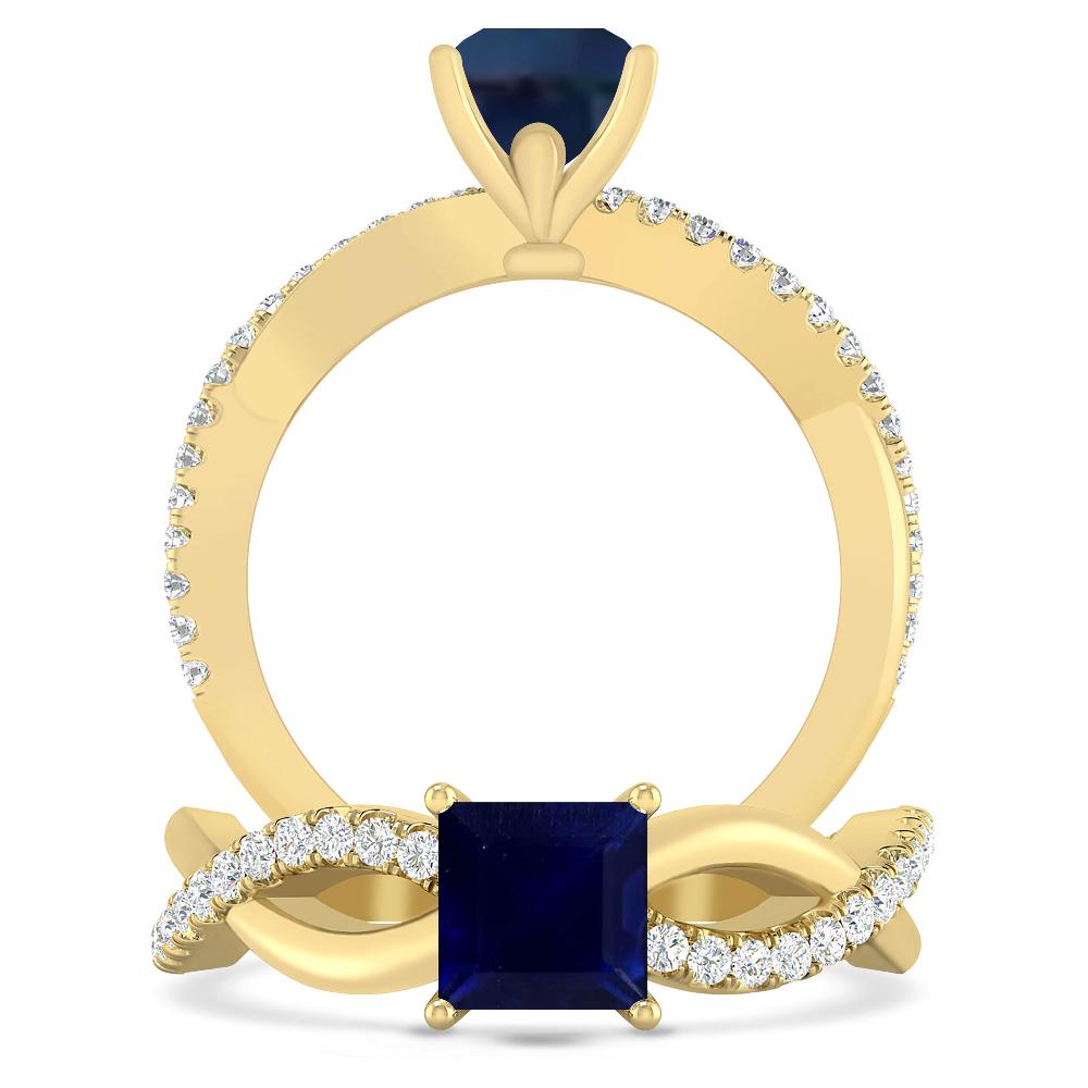 Yellow Gold - Sapphire