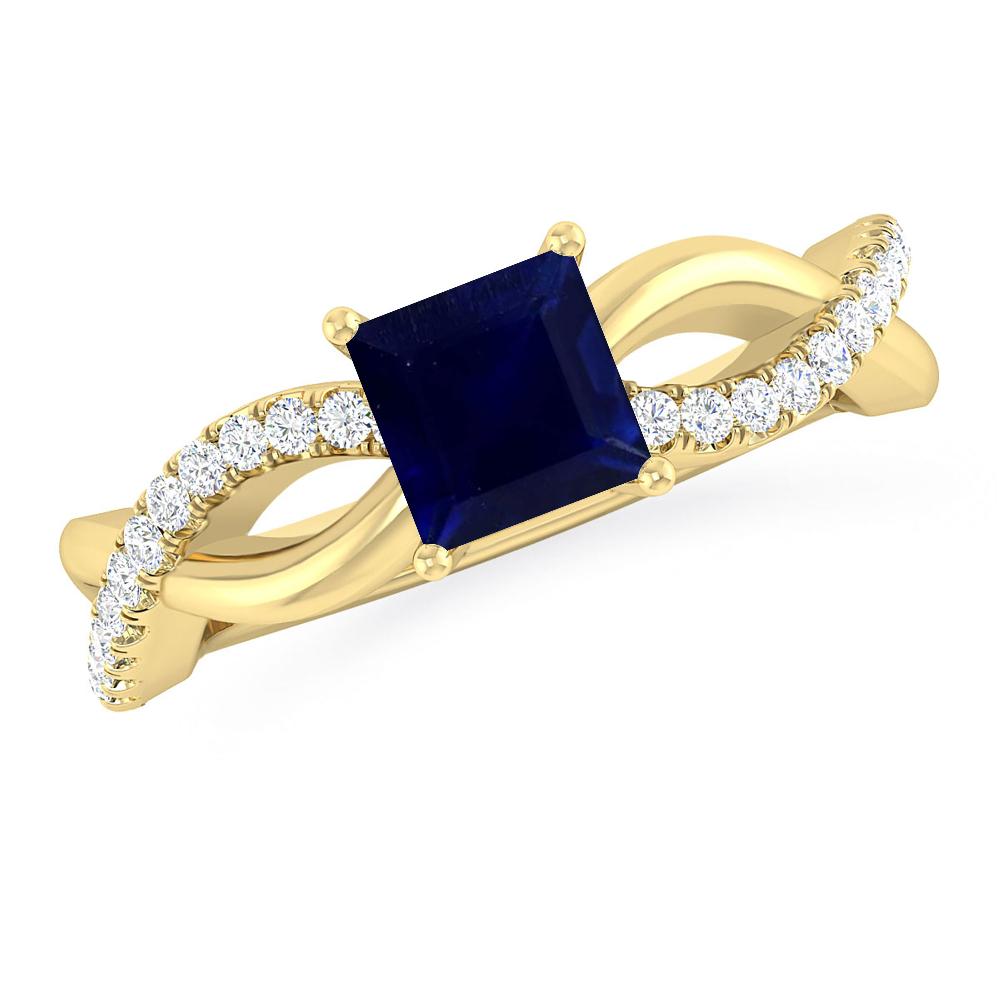 Yellow Gold - Sapphire