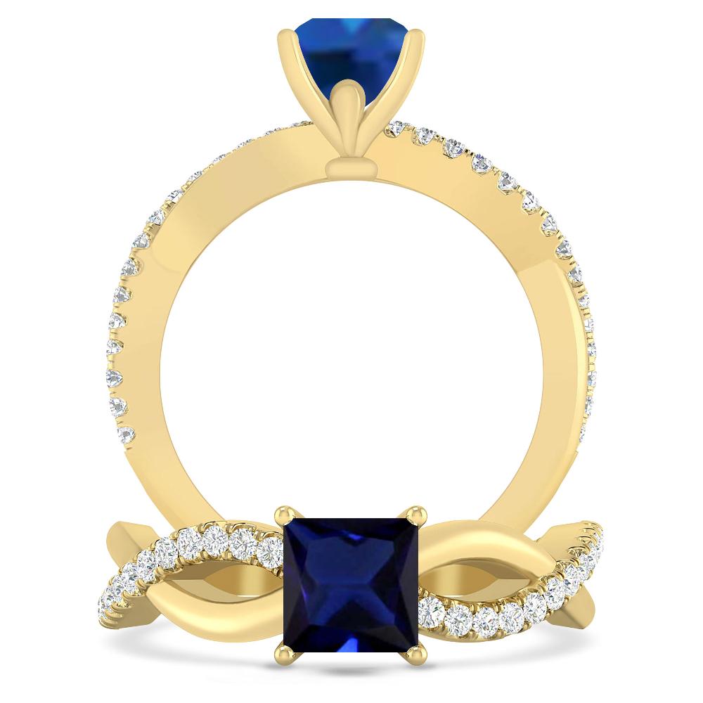 Yellow Gold - Sapphire