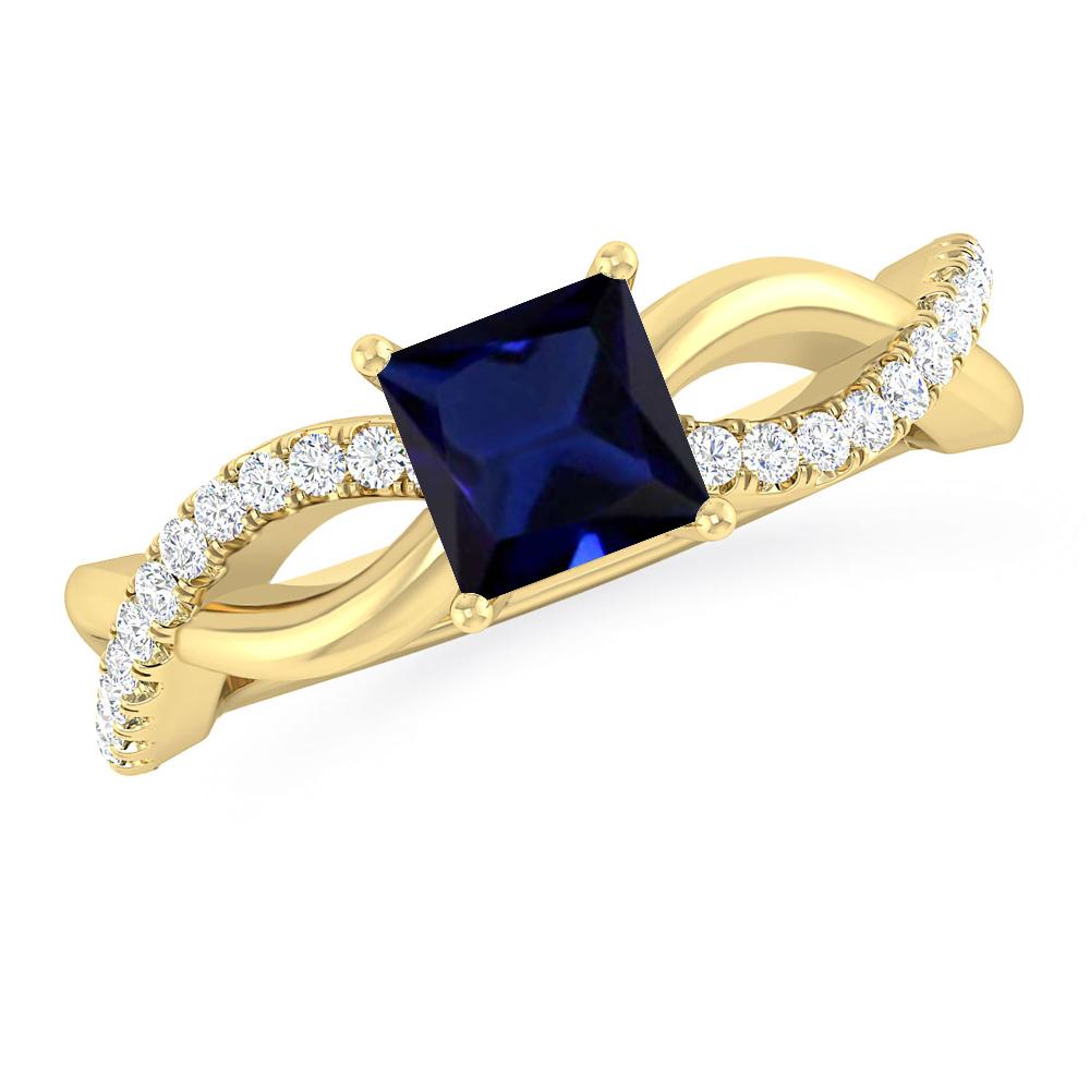 Yellow Gold - Sapphire