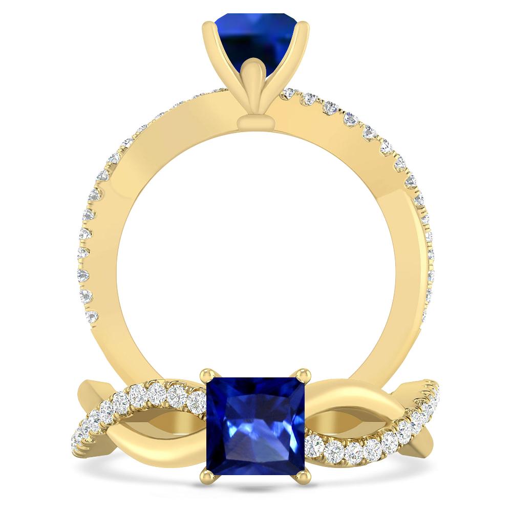 Yellow Gold - Sapphire