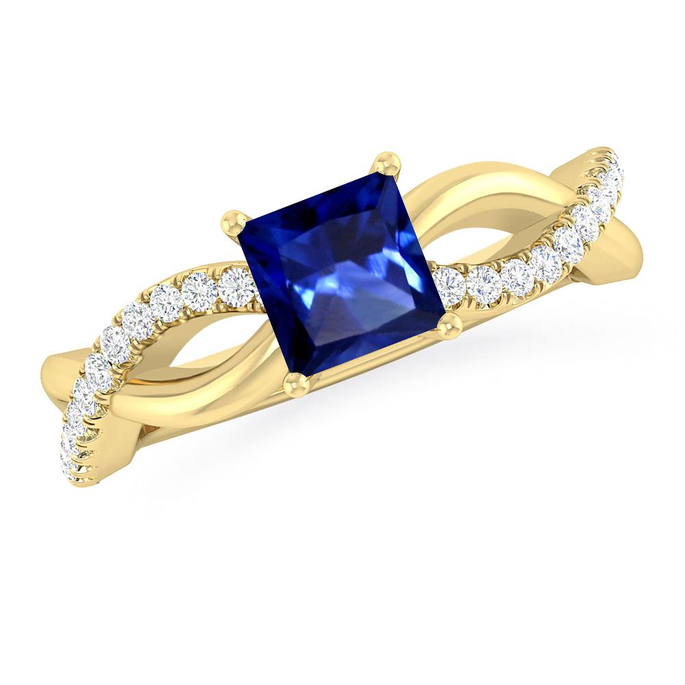 Yellow Gold - Sapphire