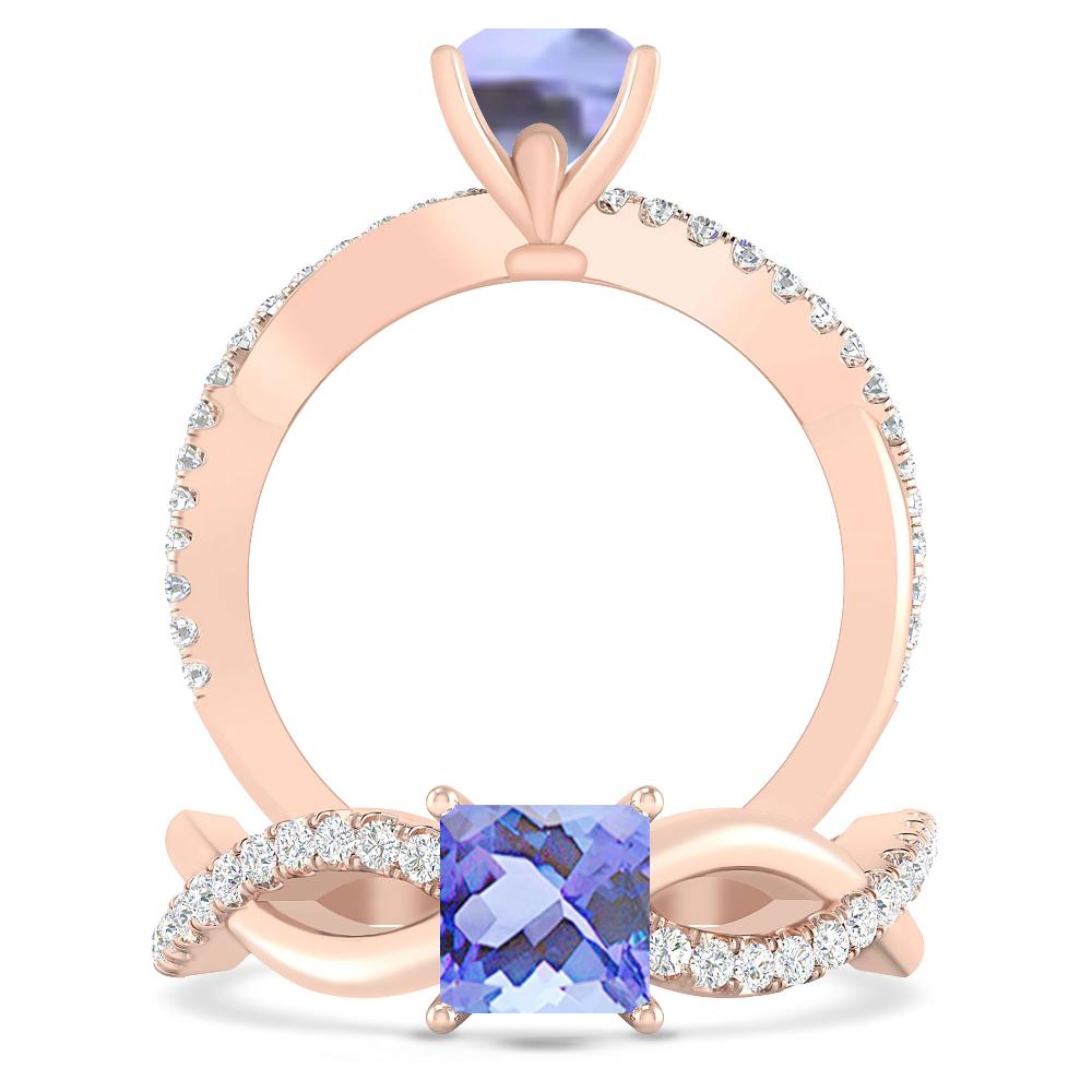 Rose Gold - Tanzanite