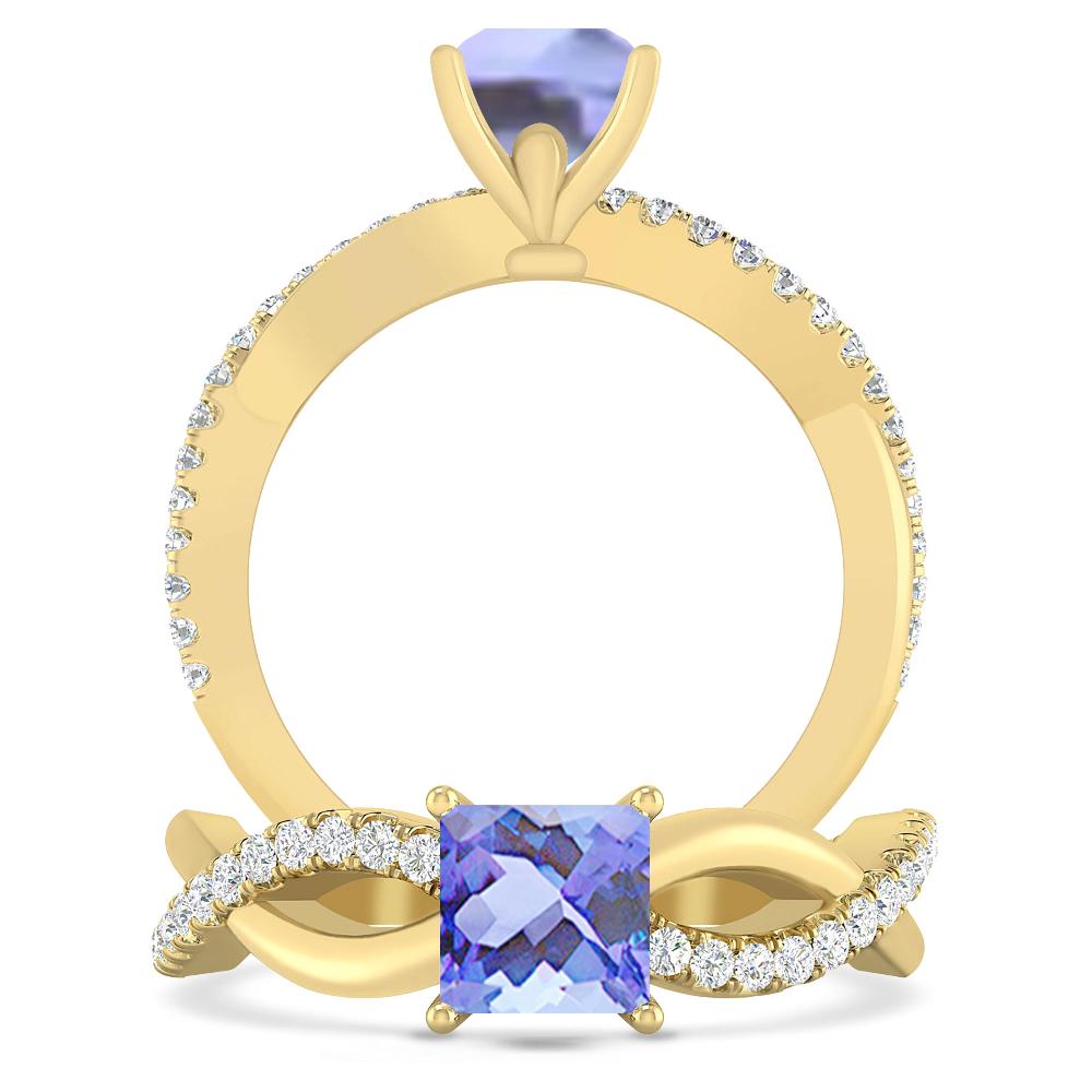 Yellow Gold - Tanzanite