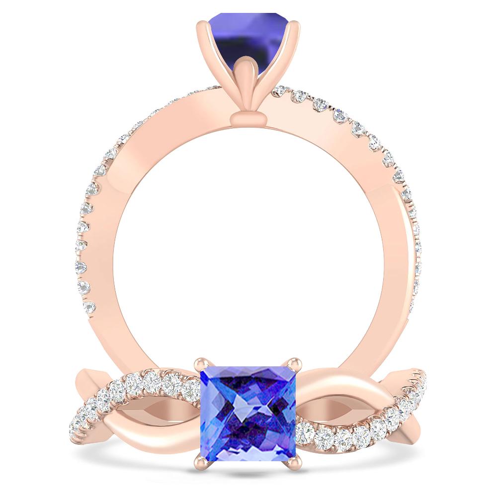 Rose Gold - Tanzanite