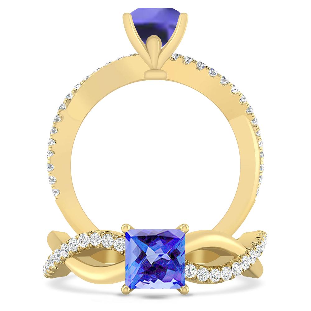 Yellow Gold - Tanzanite