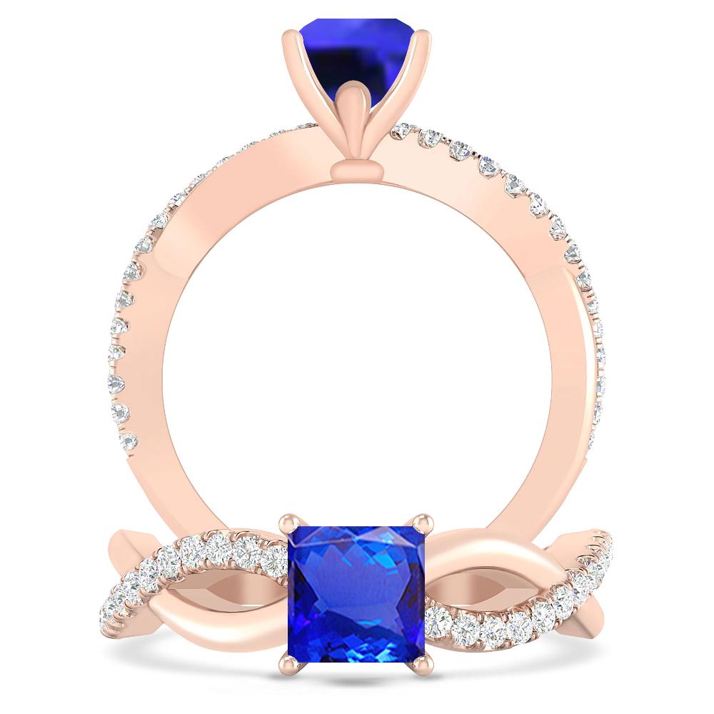 Rose Gold - Tanzanite