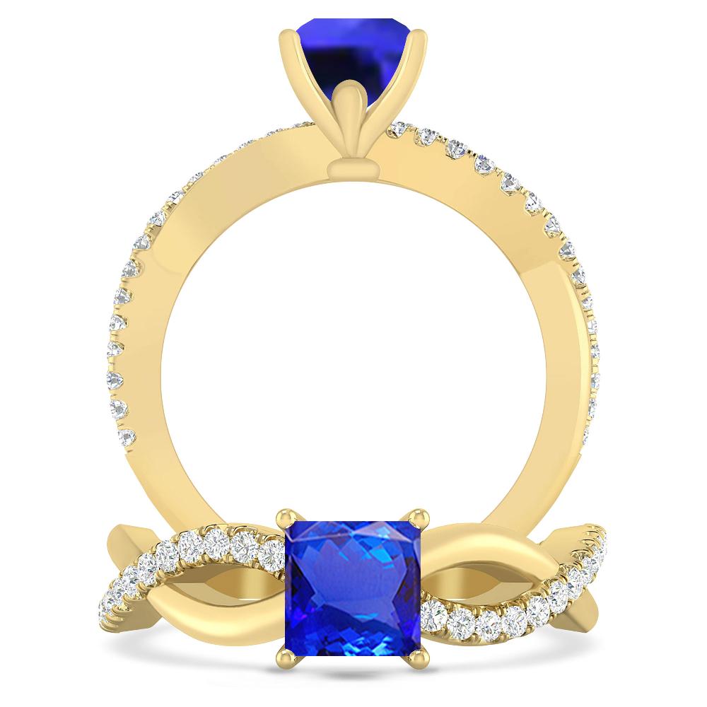 Yellow Gold - Tanzanite