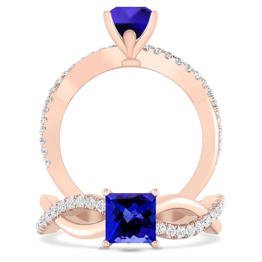 Rose Gold - Tanzanite