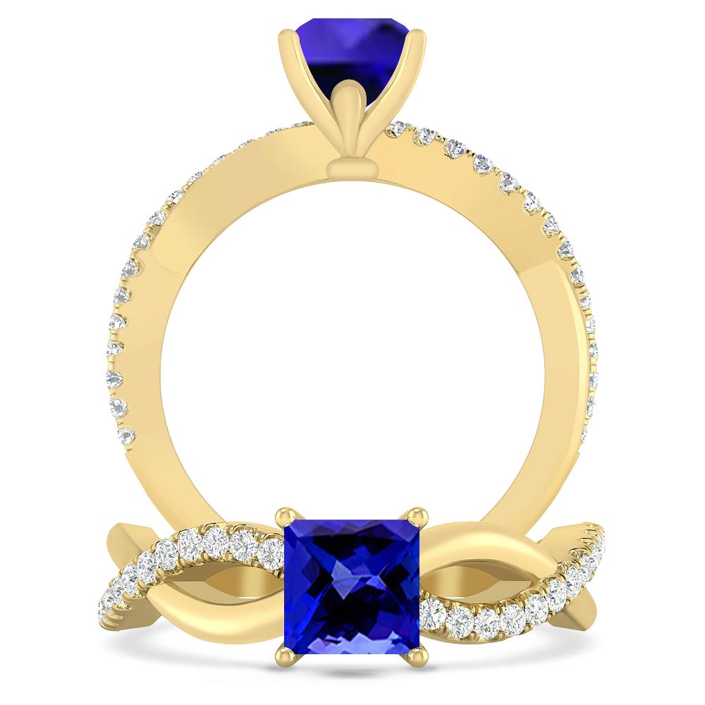 Yellow Gold - Tanzanite