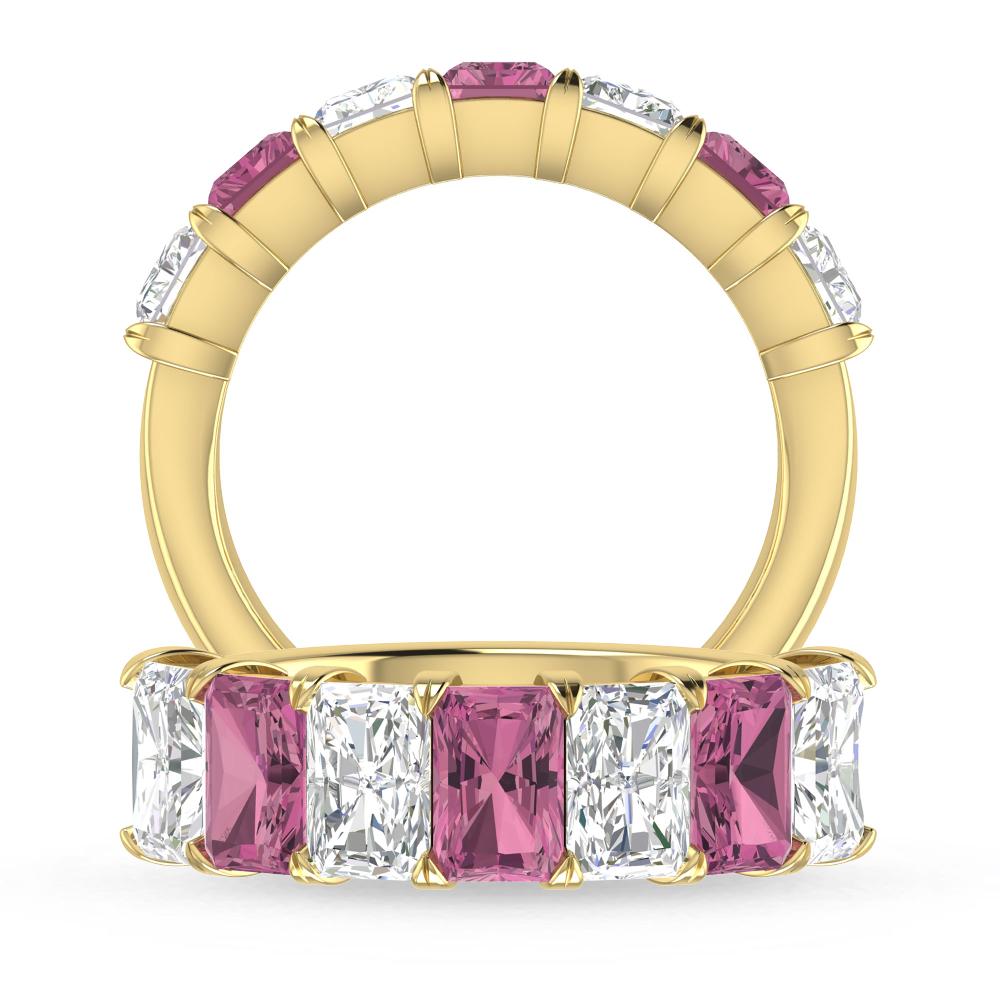 Yellow Gold - Pink Tourmaline