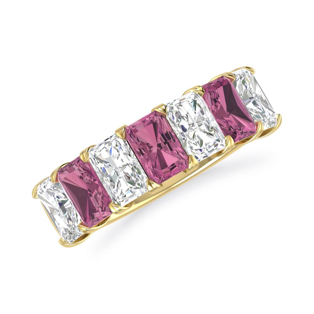 Yellow Gold - Pink Tourmaline